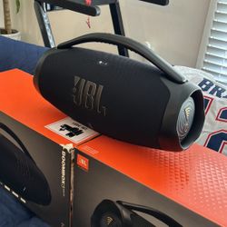 JBL Boombox 3 Wi-Fi & Bluetooth Portable Speaker – Massive Bass, 24-Hour Battery, Hi-Res Audio, Waterproof & Dustproof (IP67)