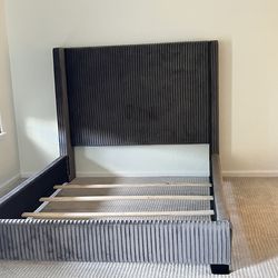 Grey Queen Headboard
