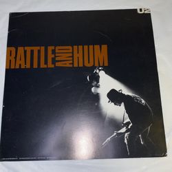 Used U2 "Rattle And Hum" 1988 US Promo Only 12" X 12" Poster