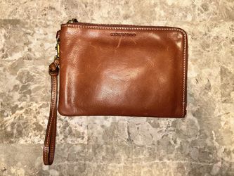 Genuine Leather Lucky Brand Wallet With Wrist Strap 