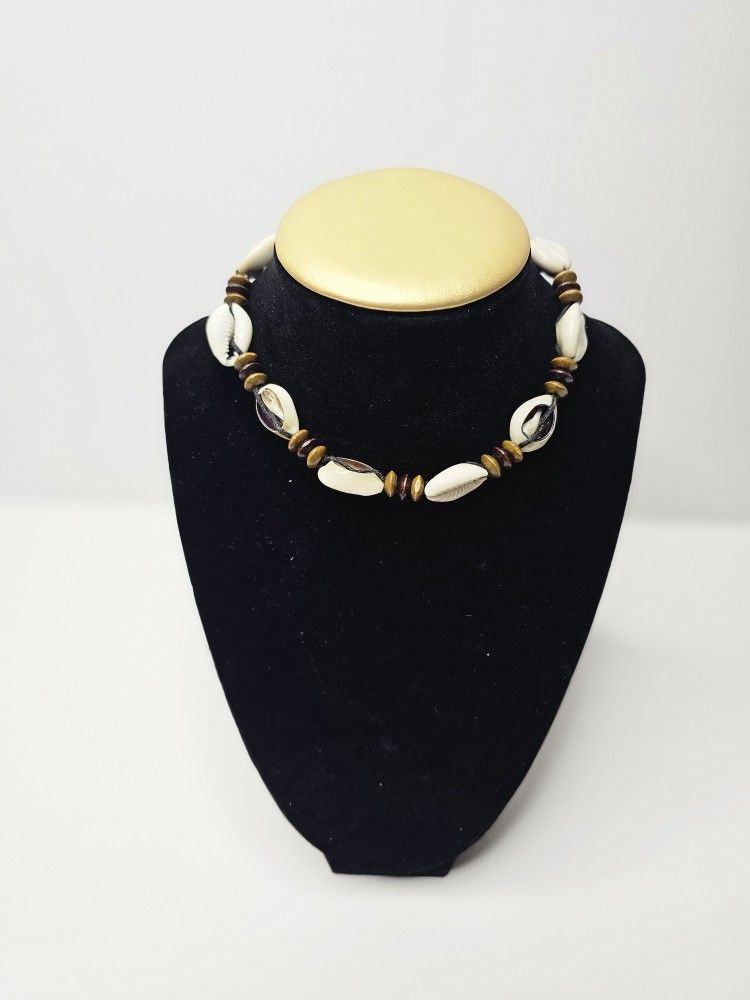 Cowry Shell Choker Necklace Choker Seashell Beaded Bohemian Tribal Hippie
