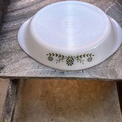 Divided dish about 11” glassbake