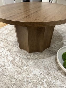 31.5" Round Coffee Table, Modern Coffee Table