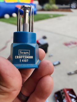 A vintage Sears Craftsman 9-4107 Precision Screwdriver Set
