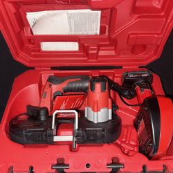 Milwaukee Band Saw New , Charger And Battery 