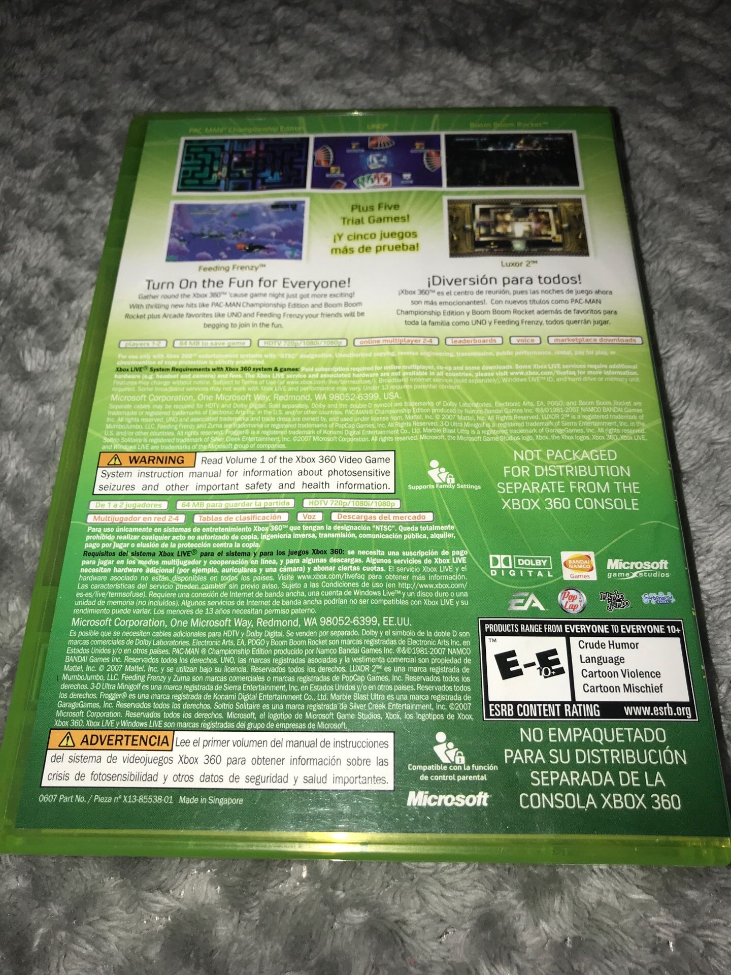 x-box live arcade compilation disc luxor uno fe - Comprar Videojogos e  Consolas Xbox 360 no todocoleccion