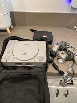 Original PlayStation Console Bundle with Controllers & Games