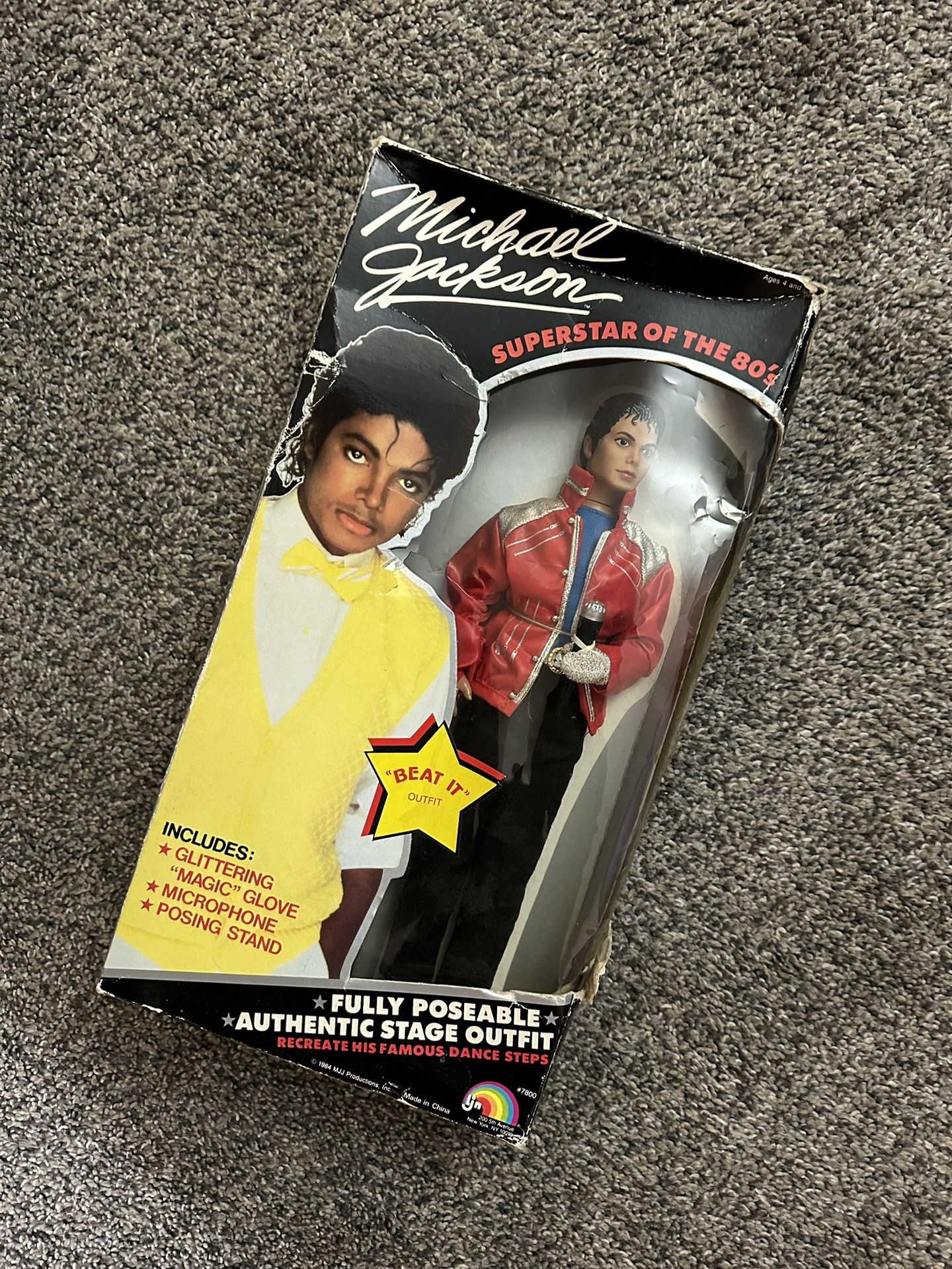 Michael Jackson 1984 Original Doll Thriller Outfit Superstar of 80s
