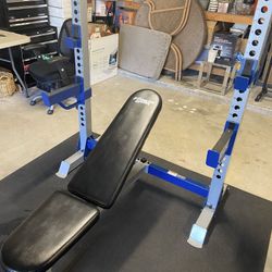 Home Gym Setup: Adjustable Weight Bench/Rack, 180lb Adjustable Dumbbell Set, Weight Stand, Power Tower