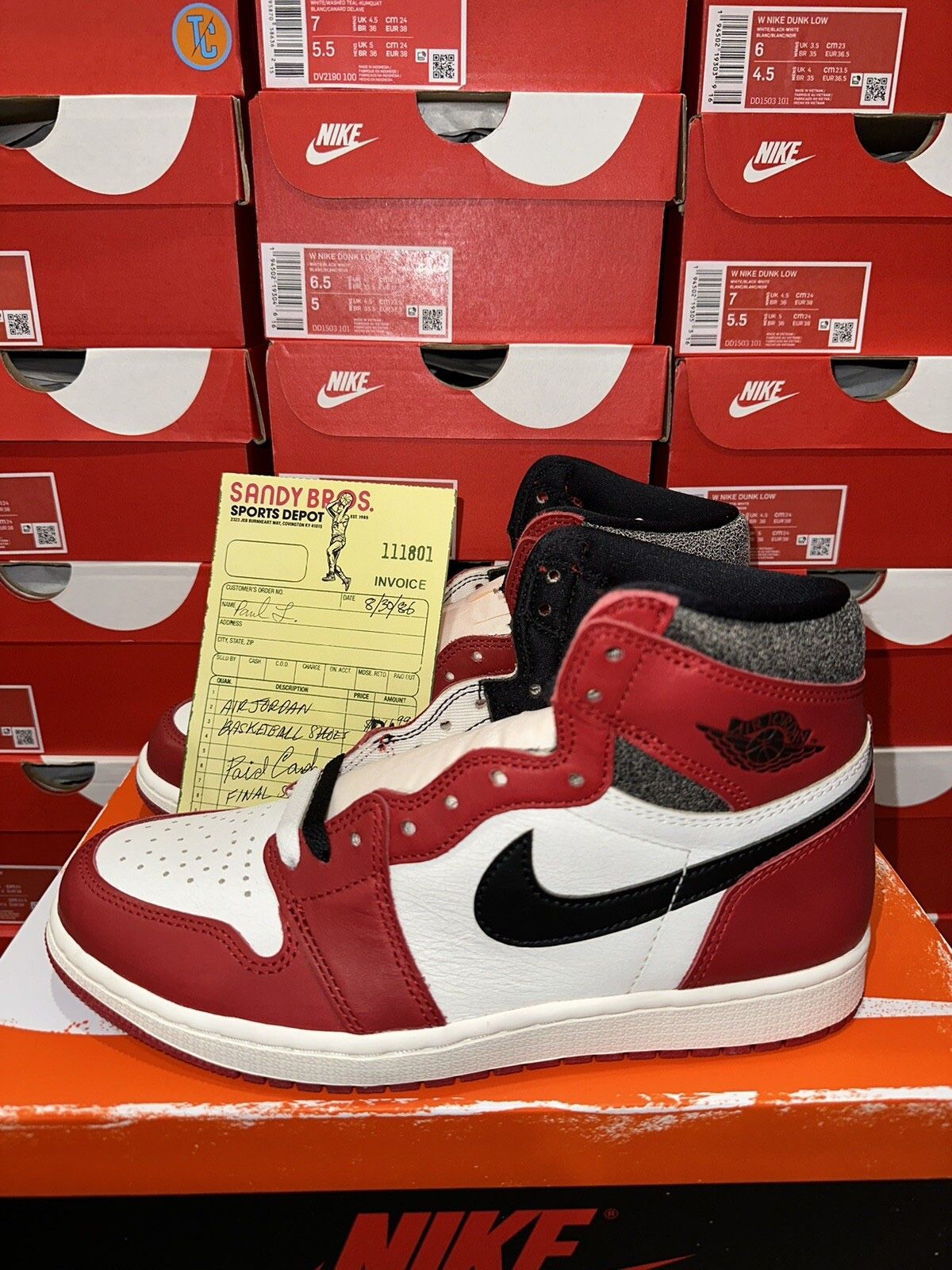 Jordan 1 Lost And Found Size 12