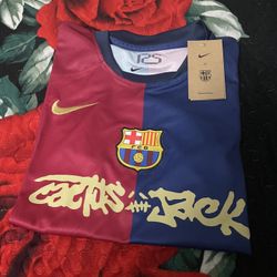 Nike FC Barcelona x Travis Scott Cactus Jack Home 2024/25 limited edition jersey. Size M in Men