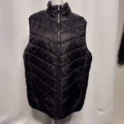 Men's Black Basic Edition Puffer Vest (XL)