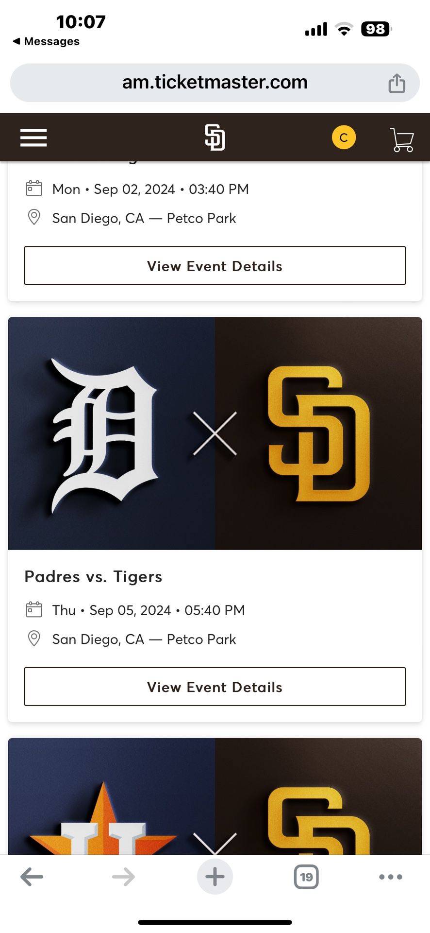 Padres Tickets 