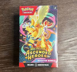 Pokemon TCG Mega Evolution Ascended Heroes Booster Bundle