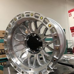 New Set Of Wheels Lock Offroad Combat 17x9 Machined Fits Tacoma FINANCING AVAILABLE 