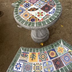 Green Concrete Talavera Patio Set