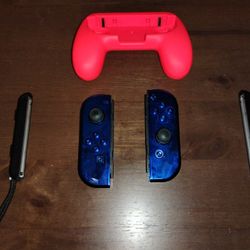 Switch Joycons OEM With Extreme rate Metalic Blue Shell