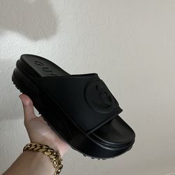 gucci platform slides