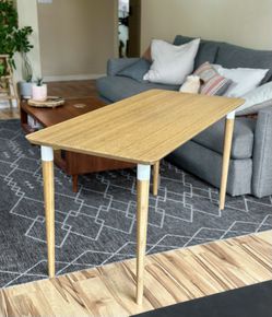 Bamboo Desk IKEA ANFALLARE HILVER / Table 55" x 25"