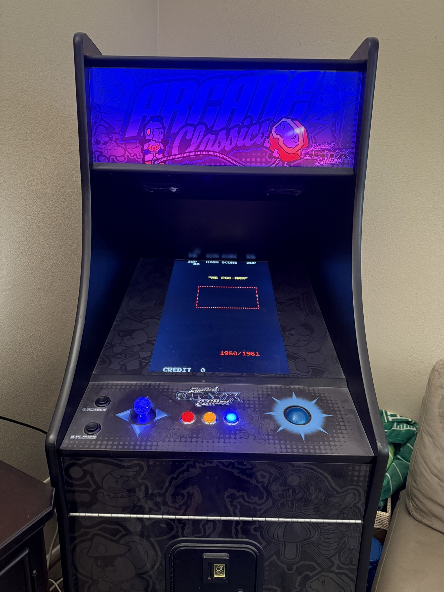 Arcade Classics 60 In 1 Stand Up Arcade Game Limited Onyx Edition