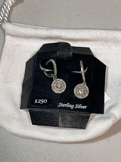 Sterling 1/4 CTTW Diamond Earrings