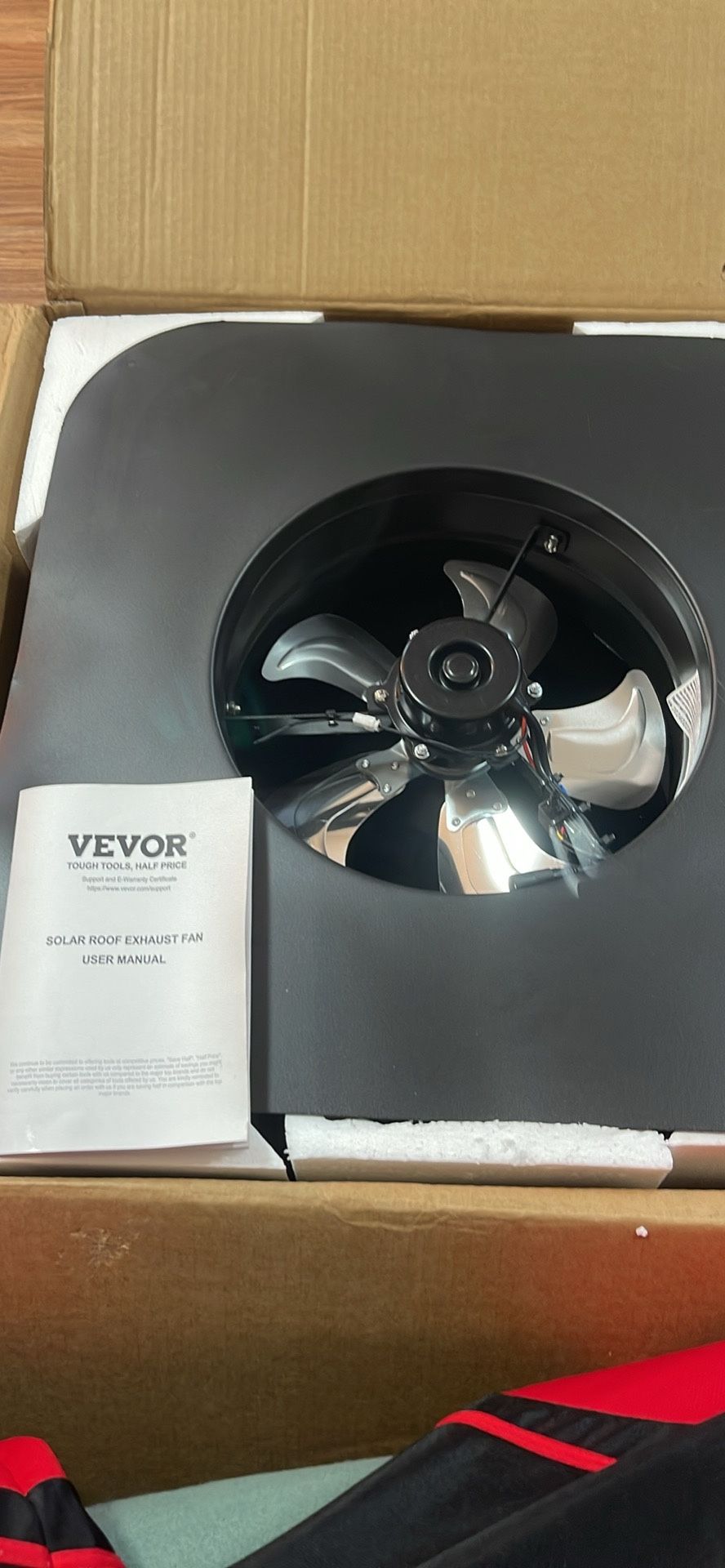 Solar Roof Exhaust Fan