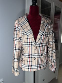 Plaid Women Blazer 