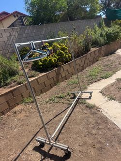 3 racks with wheels