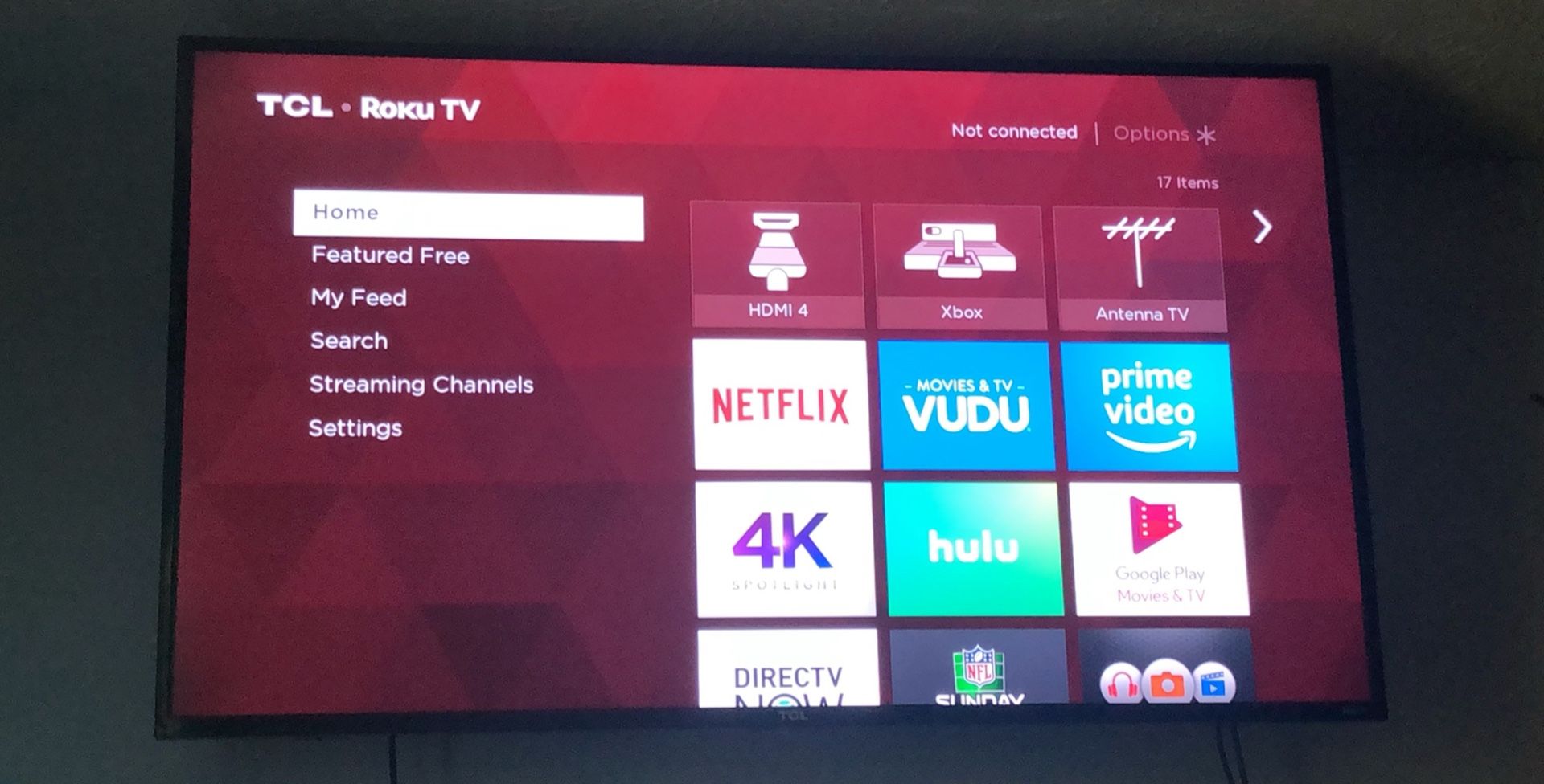 Tcl roku 55” tv 4K