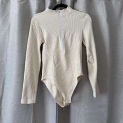 Long sleeve Zip up bodysuit 