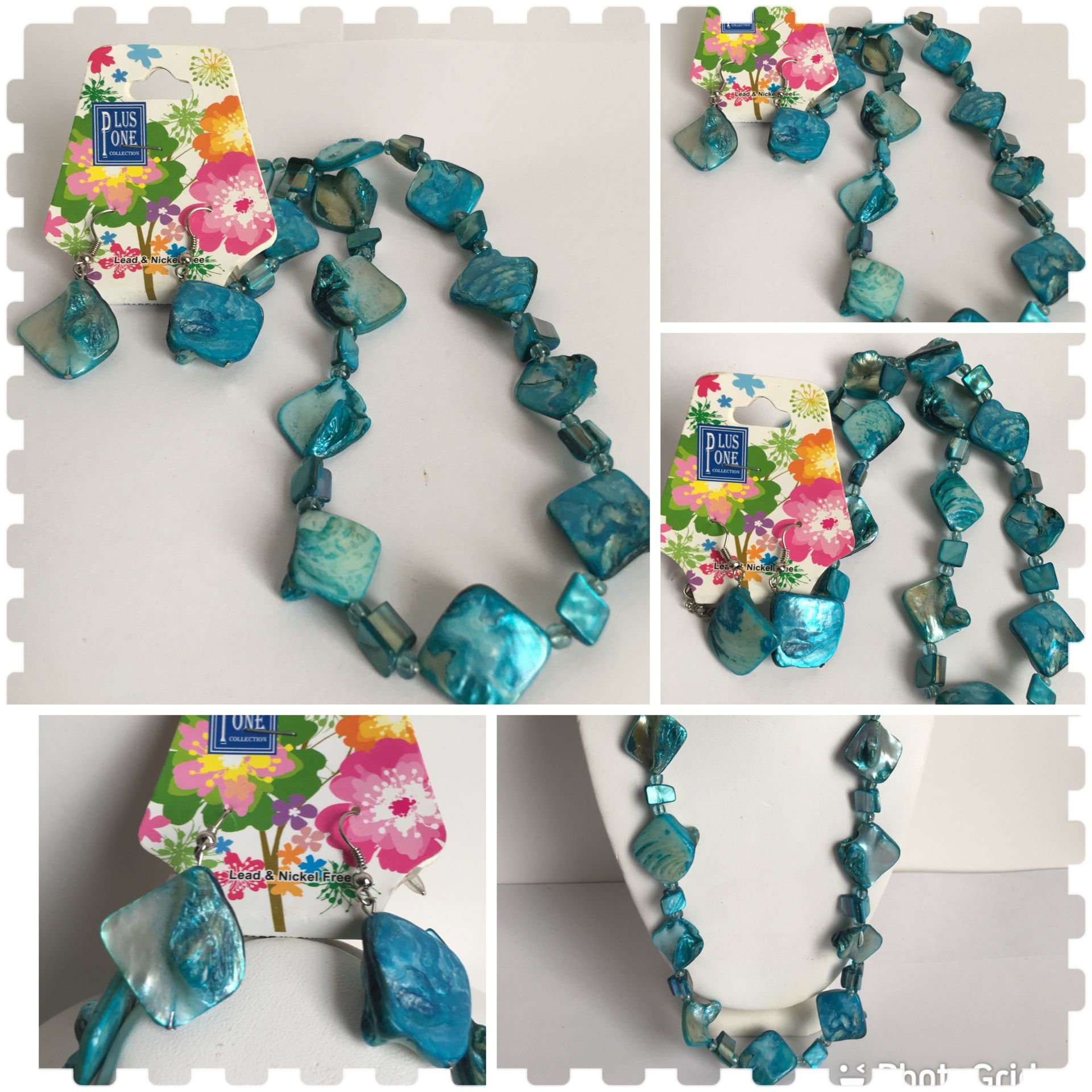 PRETTY WOMENS SET NECKLACE EARRINGS ESTATE FIND JEWELRY VINTAGE TO FASHION EXCELLENT CONDITION PLEASE LOOK AT ALL THE PICTURES FOR DETAILS AND COND