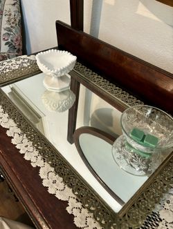 Vintage glass Perfume Tray