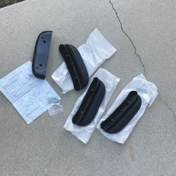 Four black Sedan Chevy Interior Door ArmRests Handle Chevrolet 1(contact info removed) 1958 210 Bel Air Nomad Set 