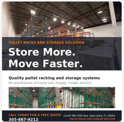 Choose the right storage solution: Heavy Duty or Medium Duty for your Flexible Warehouse Operation. Call us today 305-887-9212