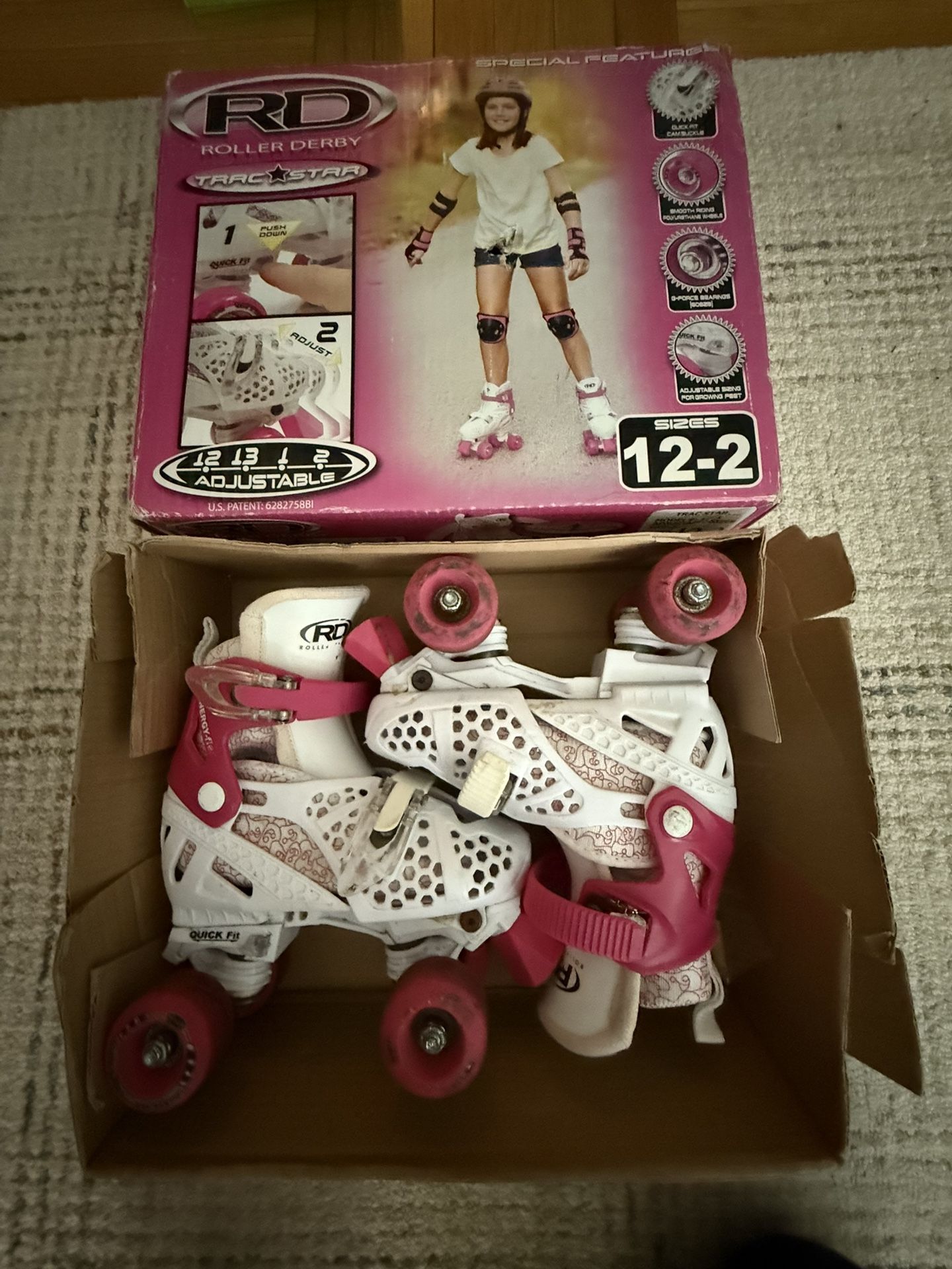 Roller Blades Adjustable Size 12-2