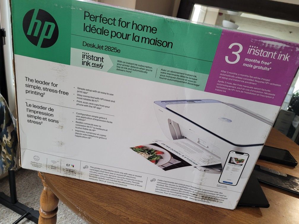 New Hp Color Wireless Printer With Scanner Copier 