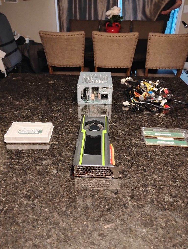 Bundle Of Alienware Aurora R7 Original 850W Power Supply, GTX 1080Ti Graphics Card, 16GB Ram Cards, 512 GB SSD If you want to buy any parts separate..
