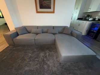 Light Grey Modern Sectional