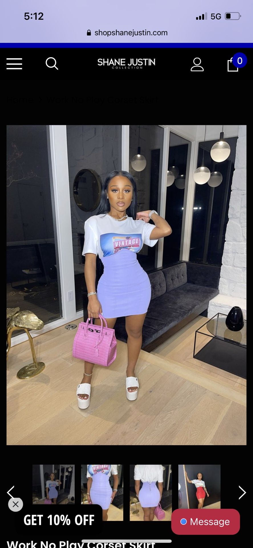 Shane Justin corset Skirt