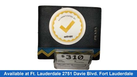 Prada Na Blue Wallet