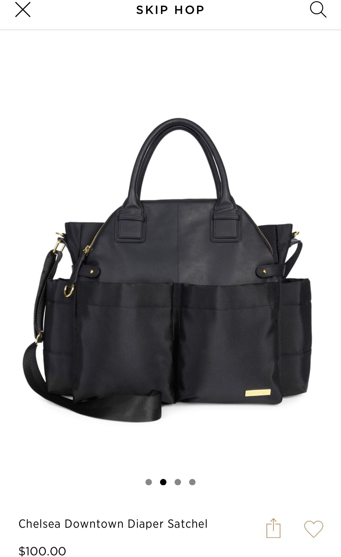 Skip Hop Chelsea Downtown Diaper Satchel Bag