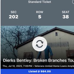 Dierks Bentley Tickets-2 Tix’s