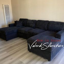 Sectional Sofa XLarge Double Chaise 60"x120"x60 