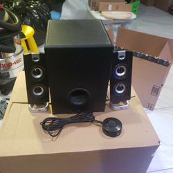 Desktop Speaker Stereo System With Controller 