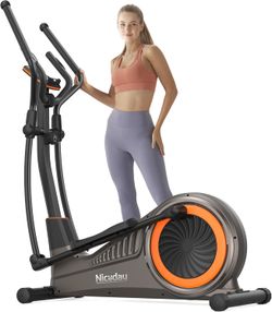 Niceday Elliptical Machine for Home, Hyper-Quiet Magnetic Drive, 16 Resistance Levels, 500LB Capacity