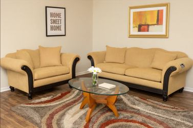 Sigla Furniture 96" Sofa & 74"Loveseat Set  