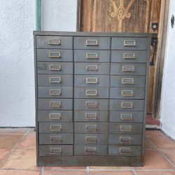 Vintage Metal Drawer Cabinet