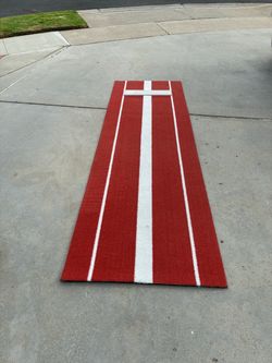 Softball pitching mat