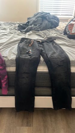 purple jeans size 34