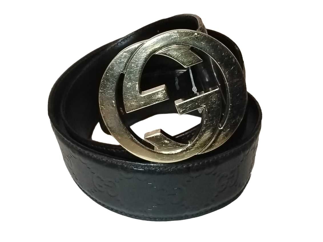 Gucci 114876 Black Belt Buckle Size 36 Jg1125lzxmia